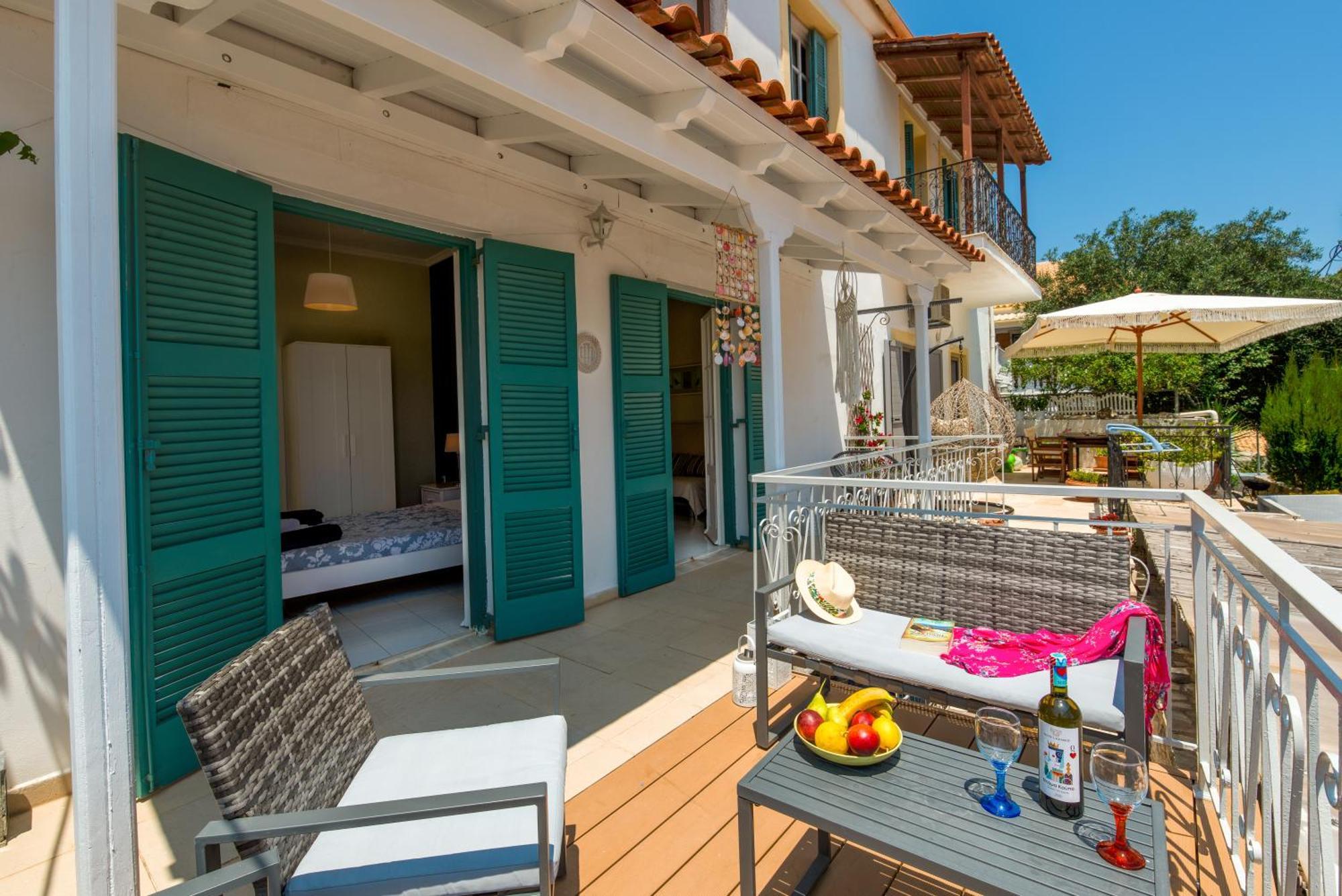 Paola'S Full Sea View House Apartment Gaios Bagian luar foto